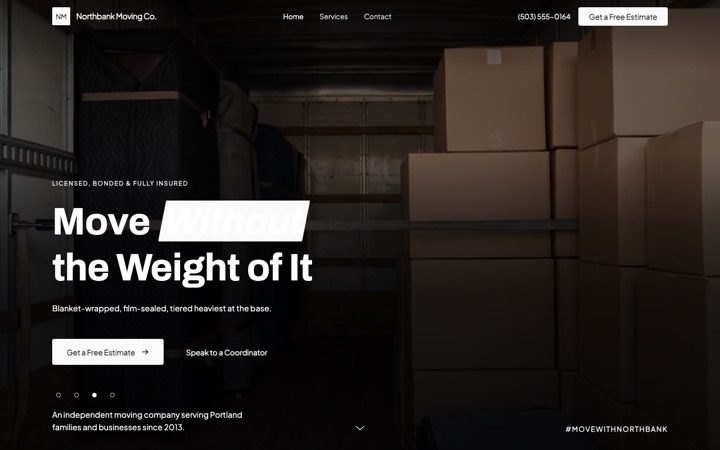 Meridian — live Moving · Relocation demo site